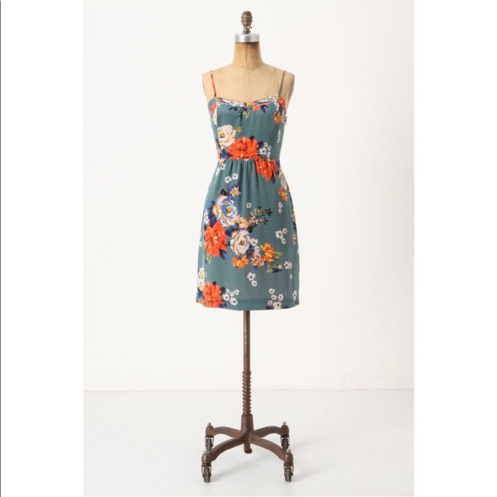 Anthropologie Moulinette Soeurs Verdant Slip Dress